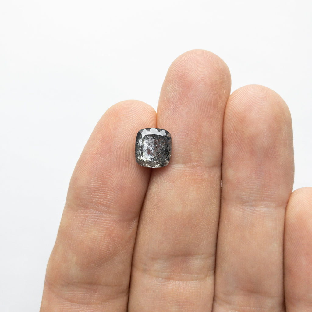 3.54ct 9.00x8.30x4.83mm Cushion Double Cut 18184-01 - Misfit Diamonds