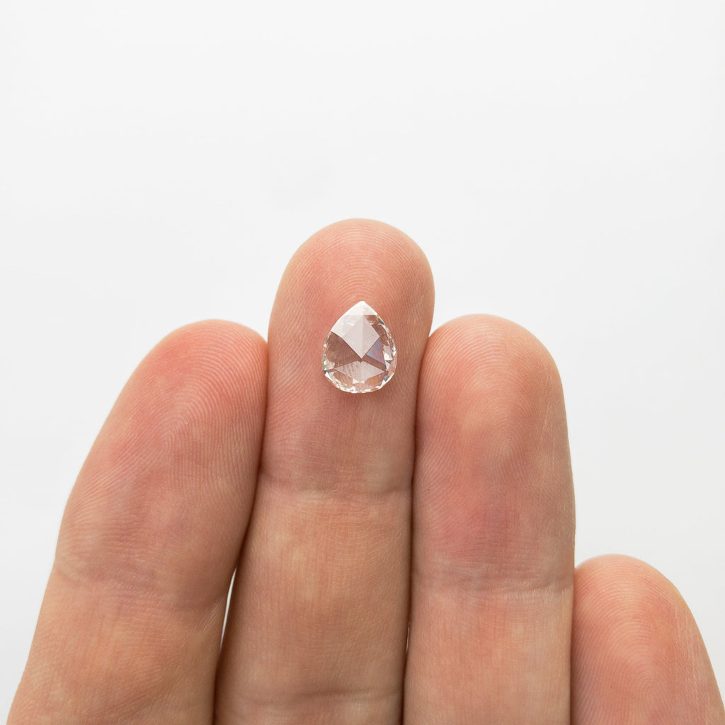 1.10ct 8.99x7.41x2.08mm SI1 G Pear Rosecut 18218-13 - Misfit Diamonds