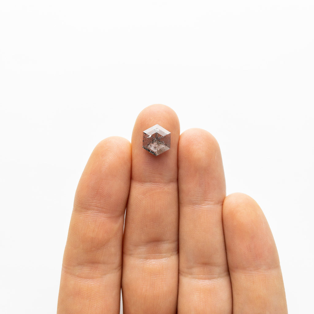 2.14ct 10.86x9.46x2.33mm Hexagon Rosecut 18507-01 - Misfit Diamonds