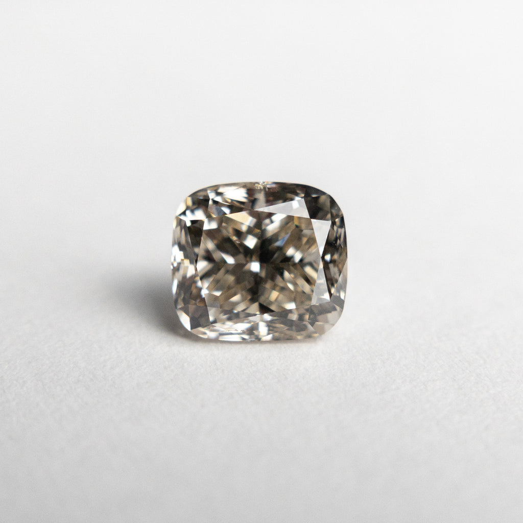 1.18ct 6.12x5.53x4.13mm SI1 Champagne Cushion Brilliant 18541-01 - Misfit Diamonds