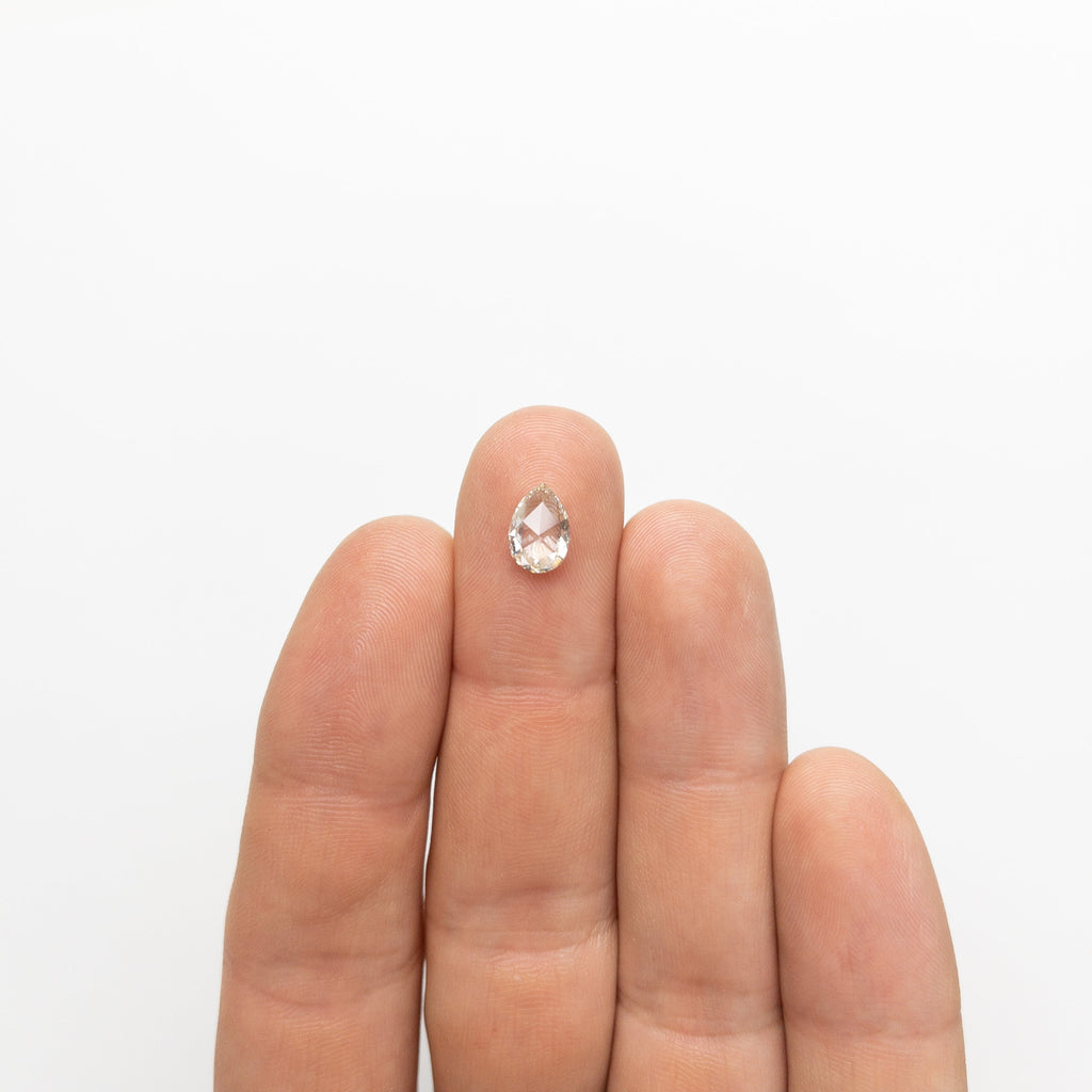 1.15ct 8.81x6.08x2.62mm VS2-SI1 M-N Pear Rosecut 18661-08 - Misfit Diamonds