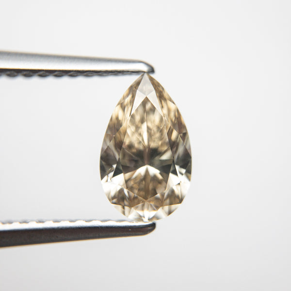1.10ct 8.61x5.41x3.60mm Champagne Pear Brilliant 18704-01 - Misfit Diamonds