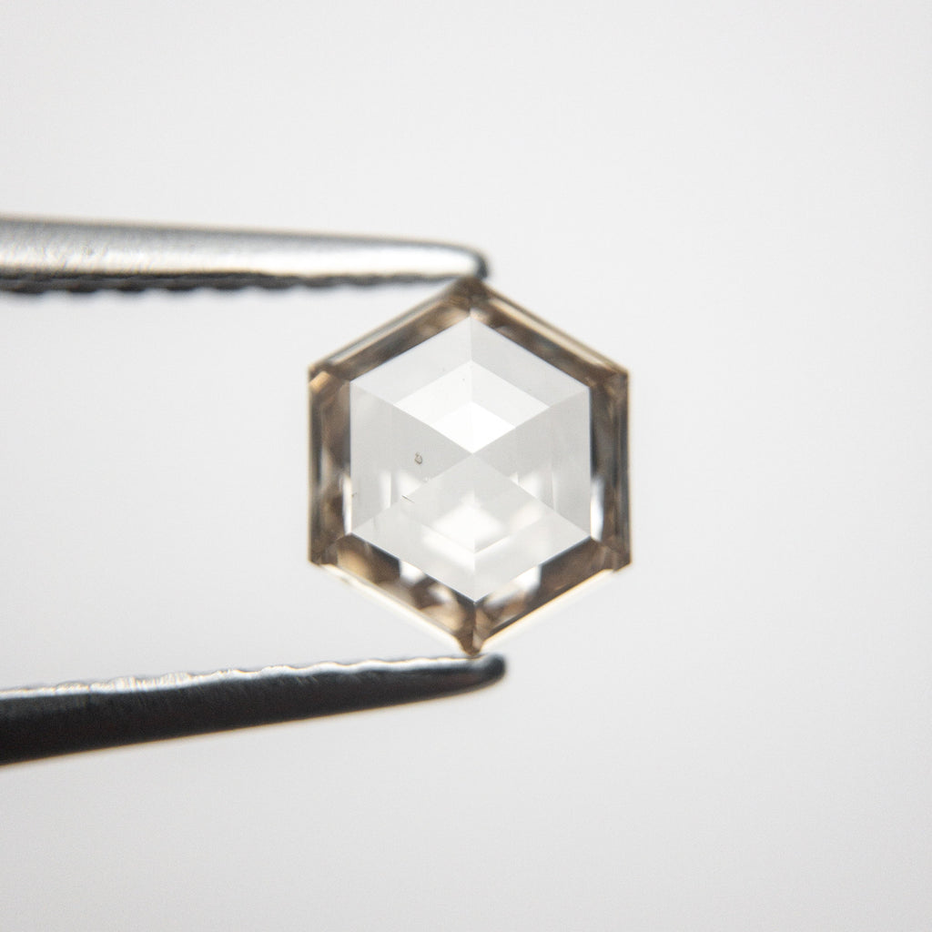 1.00ct 7.15x6.00x2.89mm Hexagon Rosecut 18804-01 - Misfit Diamonds