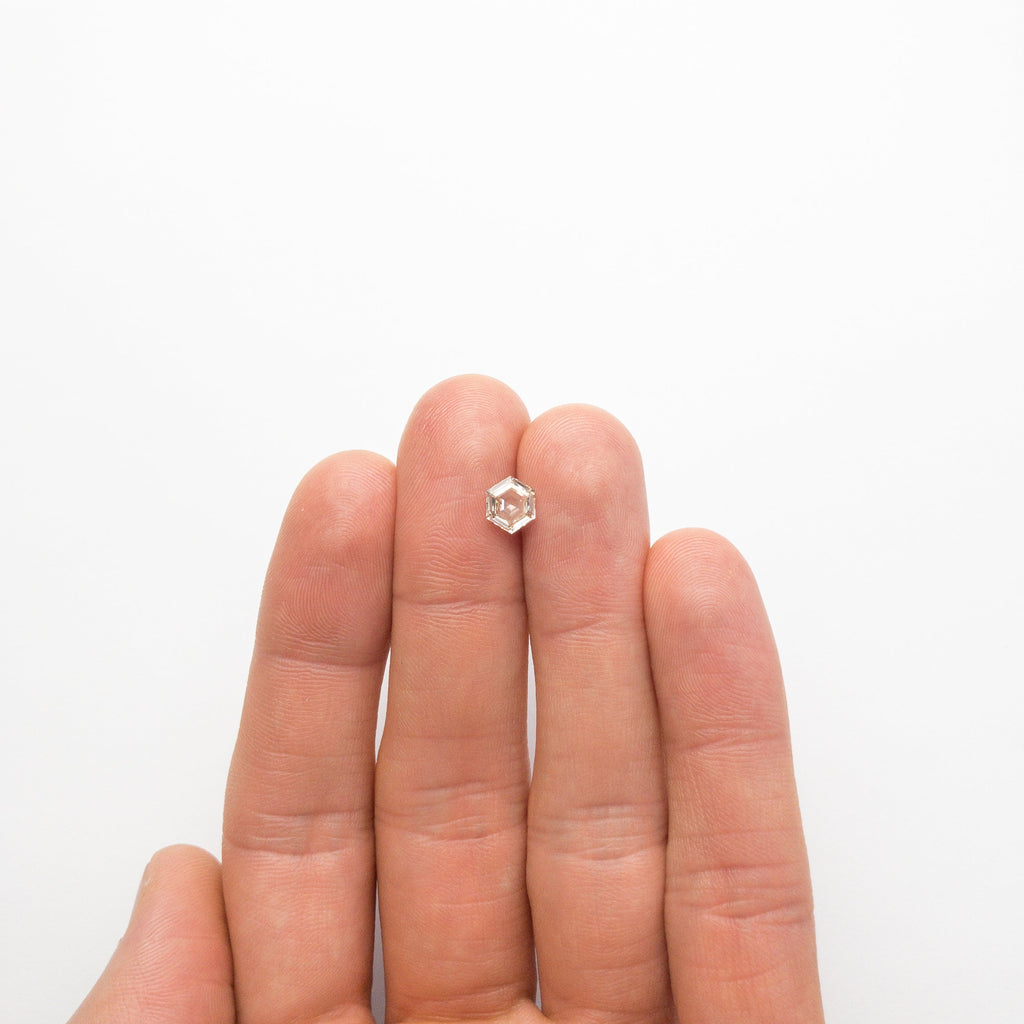 1.00ct 7.12x5.92x3.00mm Hexagon Rosecut 18804-03 - Misfit Diamonds