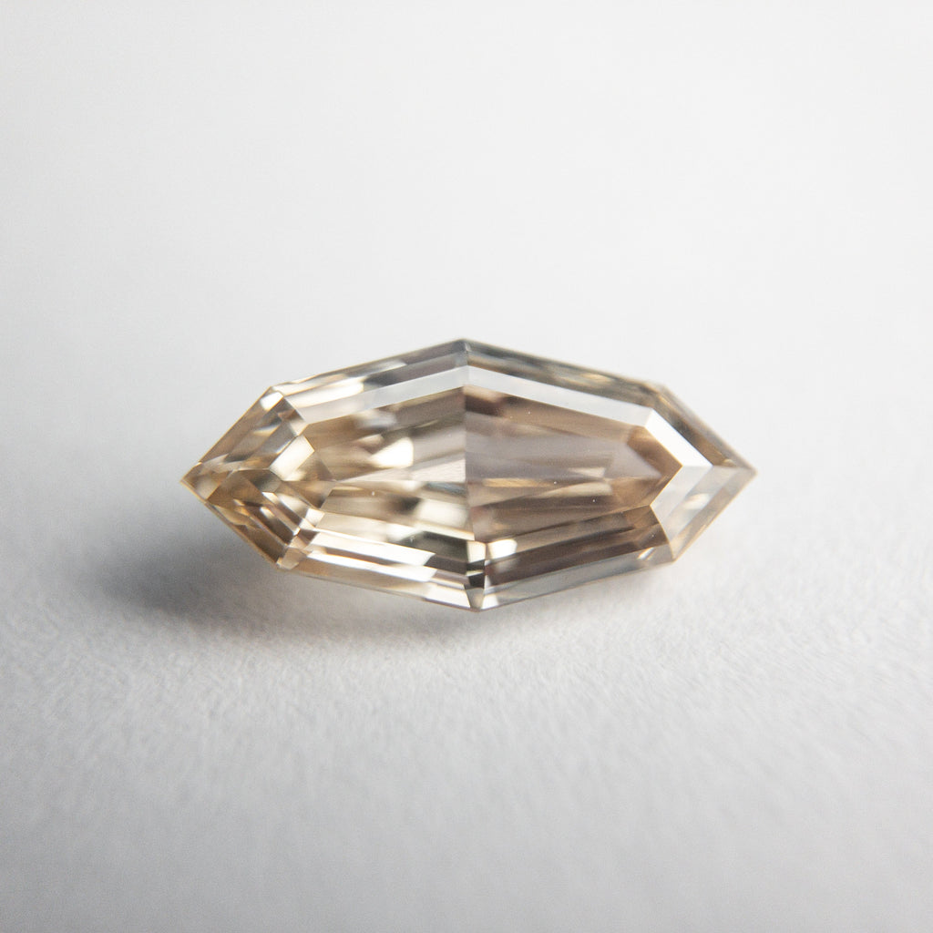 1.07ct 10.53x5.12x2.83mm SI1 Champagne Step Cut Marquise 18839-02 - Misfit Diamonds