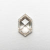 1.01ct 8.35x5.18x2.95mm SI2+ Champagne Hexagon Rosecut 18855-01 - Misfit Diamonds
